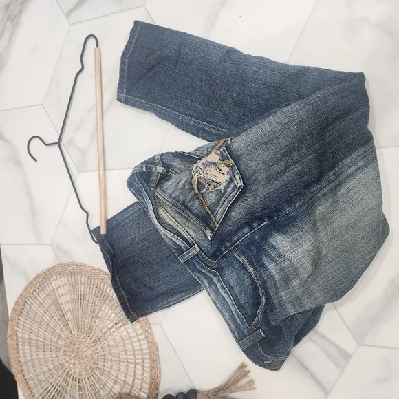 [ Buckle Denim ] cutest ever~vintage vibes DISTRESSED blue jean size 31 star fit