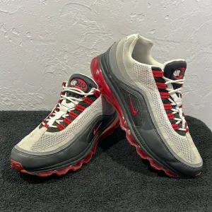 🔥🔥 NIKE Air Max 24-7 Shoes Volt Black Red Gray 397252-001 2010 Men Sz 11.5 - E