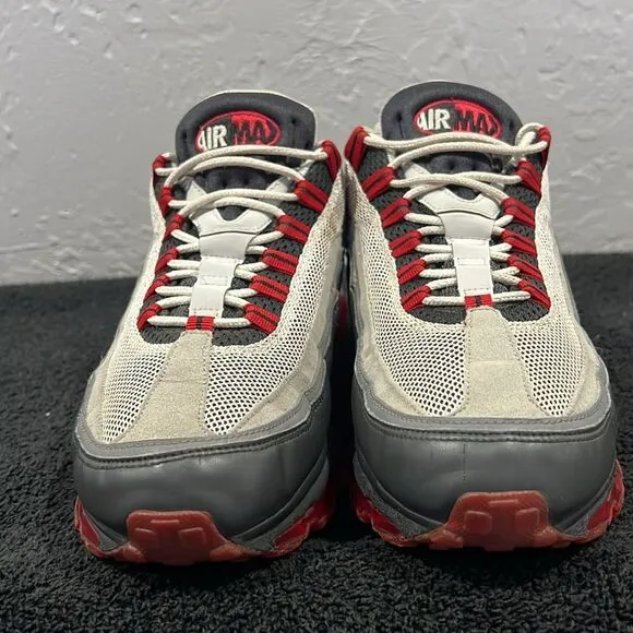 🔥🔥 NIKE Air Max 24-7 Shoes Volt Black Red Gray 397252-001 2010 Men Sz 11.5 - E