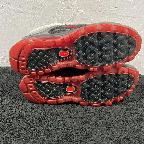 🔥🔥 NIKE Air Max 24-7 Shoes Volt Black Red Gray 397252-001 2010 Men Sz 11.5 - E