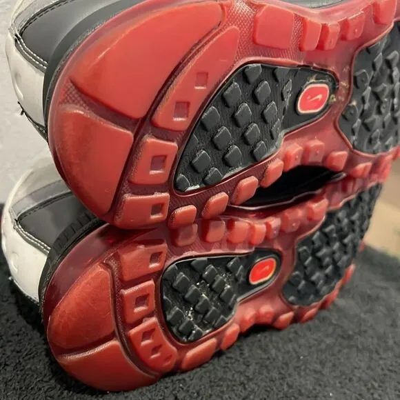 🔥🔥 NIKE Air Max 24-7 Shoes Volt Black Red Gray 397252-001 2010 Men Sz 11.5 - E