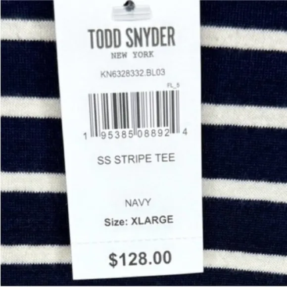 ✨✨ NWT Todd Snyder Japanese Nautical Striped Tee | Classic Breton Stripes |