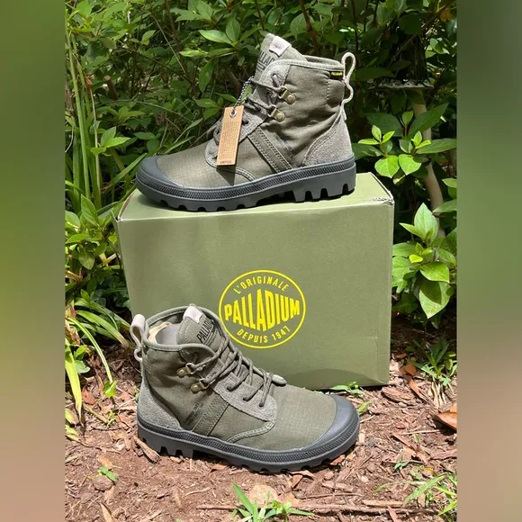 🆕 Palladium Men's Pallabrousse Tactical Green Boots.