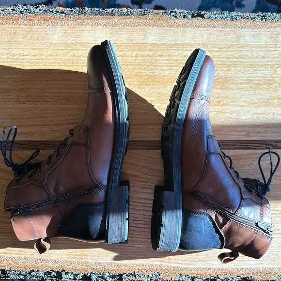 - Pikolinos York M2M brown leather lace up boots ankle boots size 46 or …