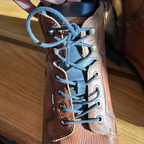 - Pikolinos York M2M brown leather lace up boots ankle boots size 46 or …