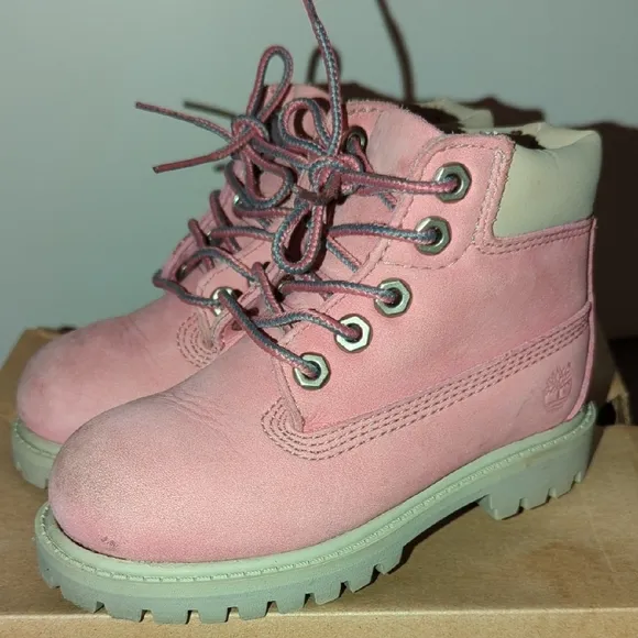 🩷 Timberland Kids Pink Boots | Toddler 8