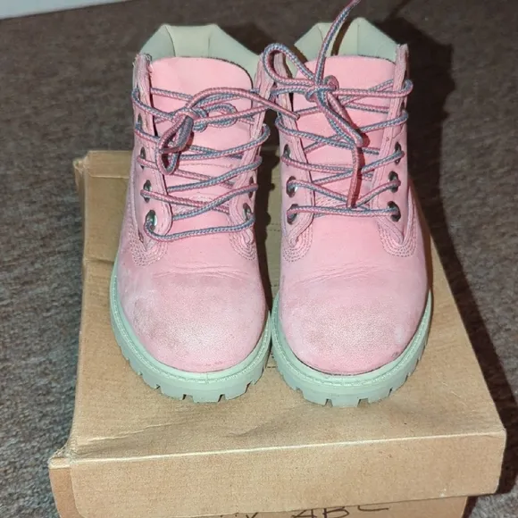 🩷 Timberland Kids Pink Boots | Toddler 8