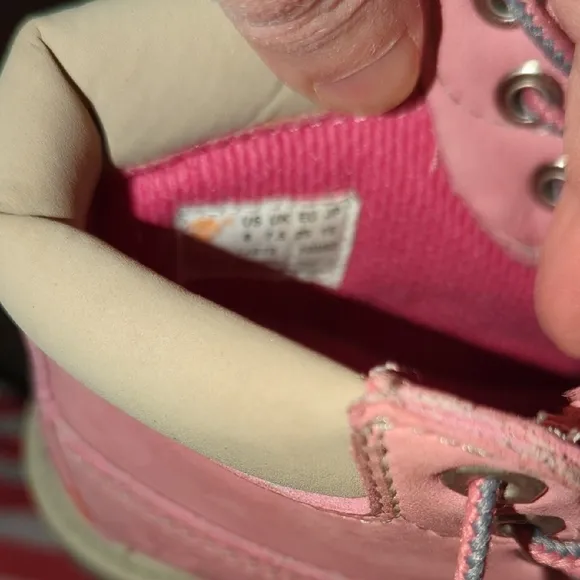 🩷 Timberland Kids Pink Boots | Toddler 8
