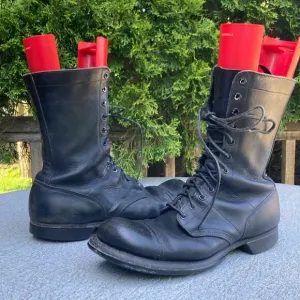 10.5 C 50s Cap Toe Army Combat Boots Vintage Corcoran