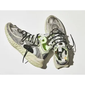 11.5 Nike Flow ISPA Spruce Aura Neon Green / Gray / Black Mesh Sneakers Shoes‌