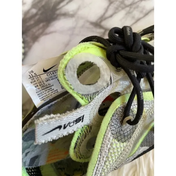 11.5 Nike Flow ISPA Spruce Aura Neon Green / Gray / Black Mesh Sneakers Shoes‌