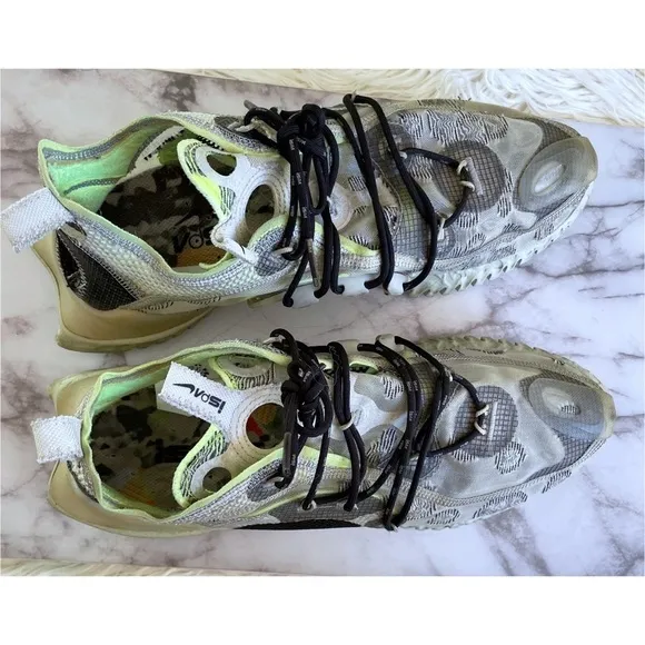 11.5 Nike Flow ISPA Spruce Aura Neon Green / Gray / Black Mesh Sneakers Shoes‌