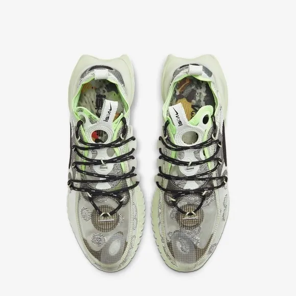11.5 Nike Flow ISPA Spruce Aura Neon Green / Gray / Black Mesh Sneakers Shoes‌