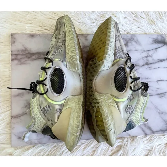 11.5 Nike Flow ISPA Spruce Aura Neon Green / Gray / Black Mesh Sneakers Shoes‌