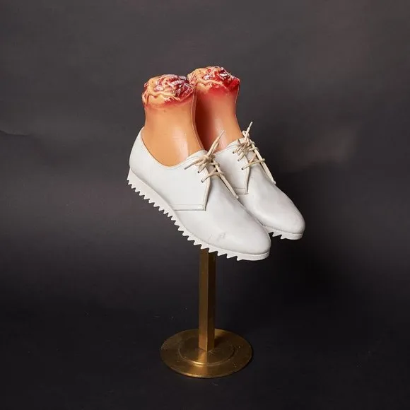 1960s Charmtone White Mod Nursing Shoes Sneakers