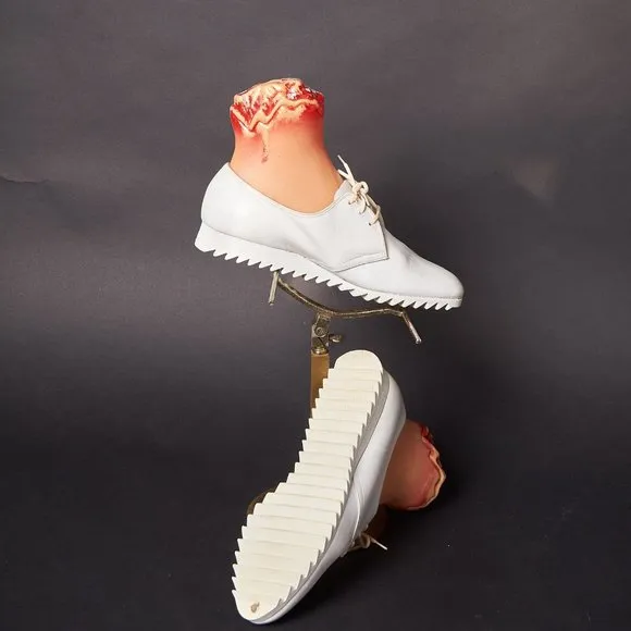 1960s Charmtone White Mod Nursing Shoes Sneakers