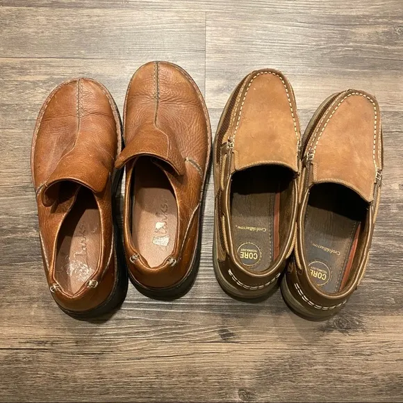 2 pairs of Mens Size 9 Slip on Shoes