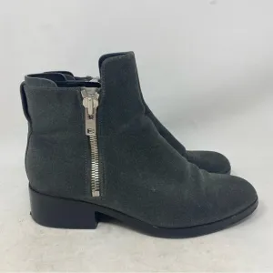 3.1 Phillip Lim Women’s Alexa Heather Gray Suede Leather Ankle Boots Size 37.5