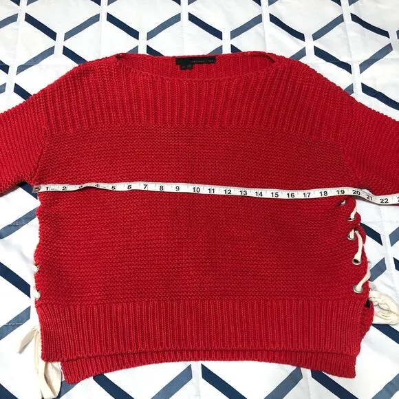 360 Sweater Emilia Lace Up Sweater