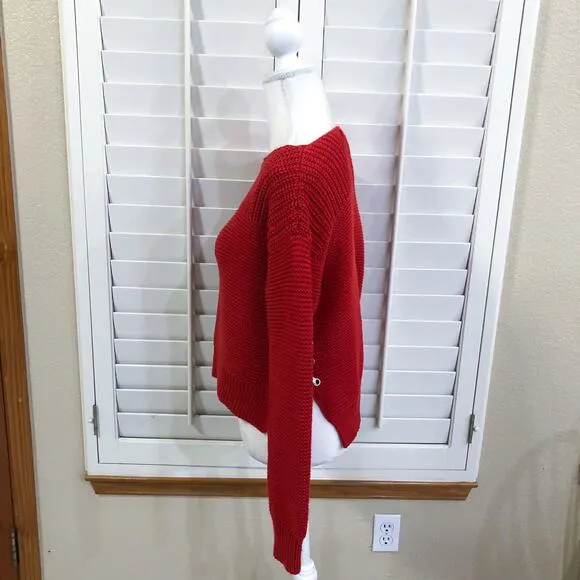 360 Sweater Emilia Lace Up Sweater