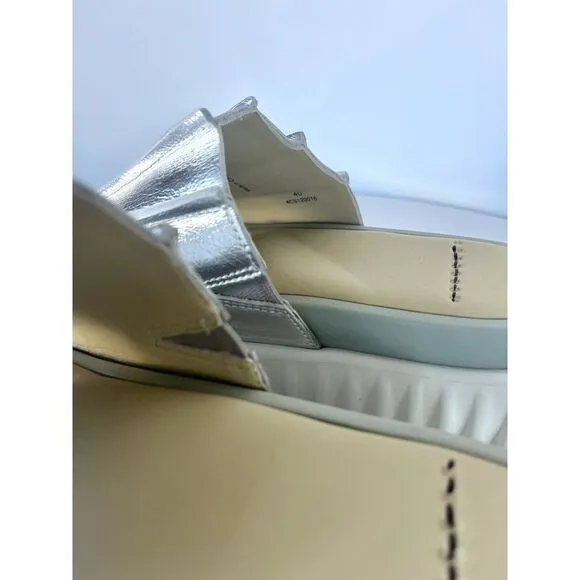 4ccccees wafo pleat‎ sandal €265 metallic silver New 41