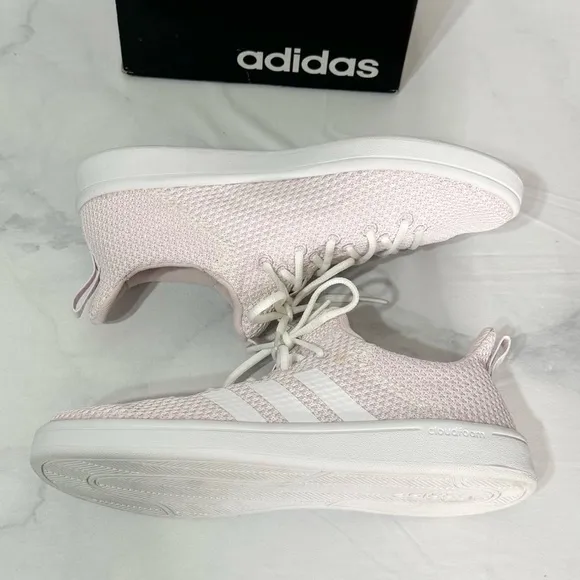 543. Adidas CF ADV Adapt Womens 7 Pink Mesh Sneakers Tennis Shoes DB0266