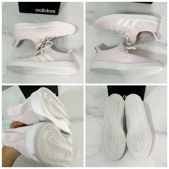 543. Adidas CF ADV Adapt Womens 7 Pink Mesh Sneakers Tennis Shoes DB0266