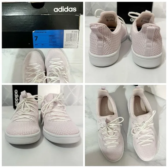 543. Adidas CF ADV Adapt Womens 7 Pink Mesh Sneakers Tennis Shoes DB0266