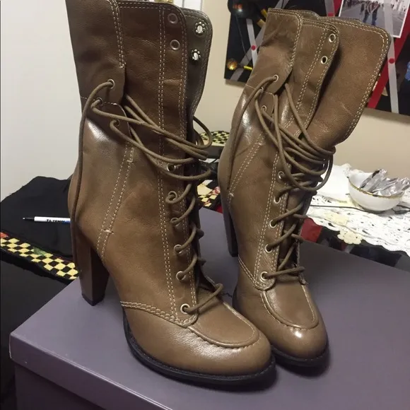 7 for all mankind 4' heels boots, size 8.5