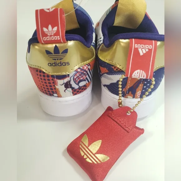8K Adidas Superstar 360 GZ7348 Unisex Kids Toddler Multi Slip On Shoes Sneakers