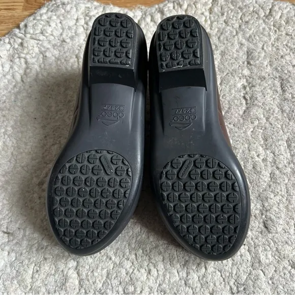 Abeo On Trend Women's COLBIE Brown Leather Slip-On Orthopedic Clogs Size 10