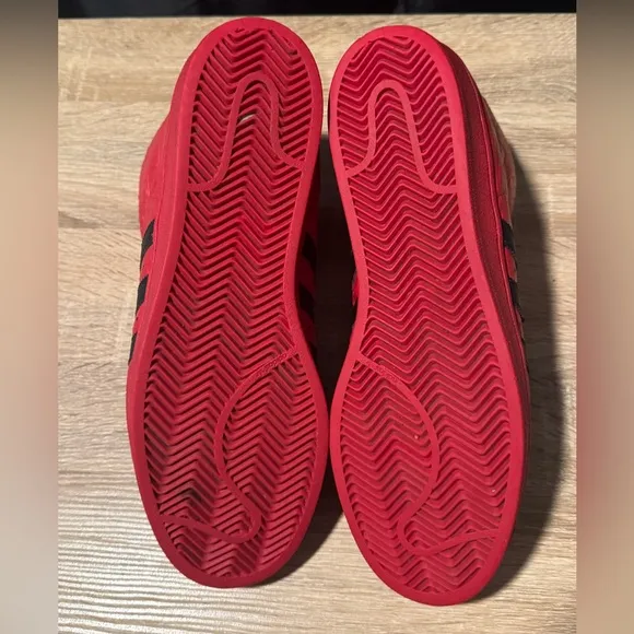 Adidas 11.5 Pro Model Scarlet Red Black Gator Skin CQ0873 Classic Shoes Sneakers