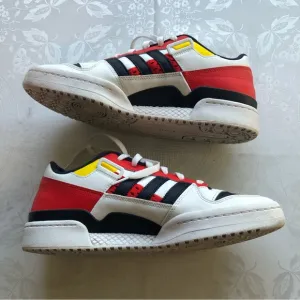 Adidas 84 Forum Sneakers Men’s Size 11 Red/White/Blue Lace-Up Shoes Multicolored