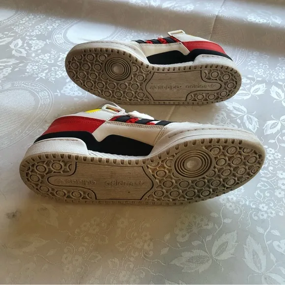 Adidas 84 Forum Sneakers Men’s Size 11 Red/White/Blue Lace-Up Shoes Multicolored
