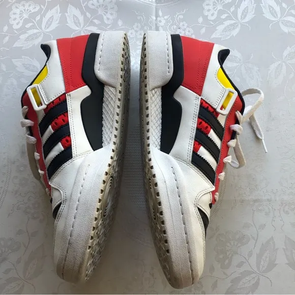 Adidas 84 Forum Sneakers Men’s Size 11 Red/White/Blue Lace-Up Shoes Multicolored