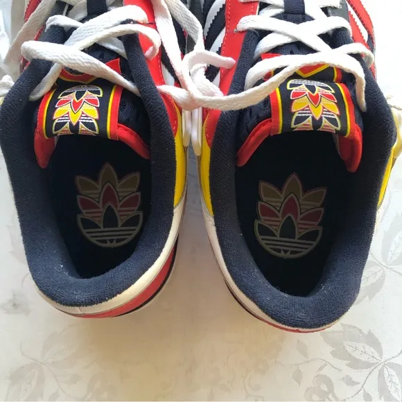 Adidas 84 Forum Sneakers Men’s Size 11 Red/White/Blue Lace-Up Shoes Multicolored