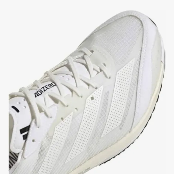 Adidas Adizero Adios 7 Running Shoes / Sneakers White / Ivory GY2588 Men' 10 🔥