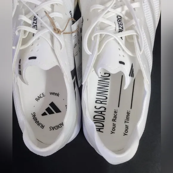 Adidas Adizero Adios 7 Running Shoes / Sneakers White / Ivory GY2588 Men' 10 🔥