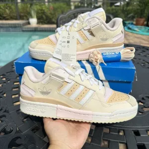 Adidas Forum Exhibit Low Ecru Tint Halo Amber Men's Athletic Shoes GW6346 Size 6