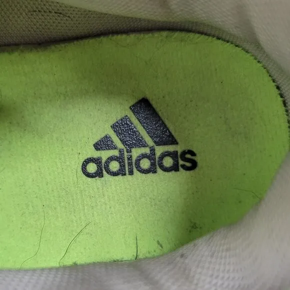 Adidas Golf Shoes Youth 4.5 White Green BOA Lace Spikes Bounce Athletic Footwear