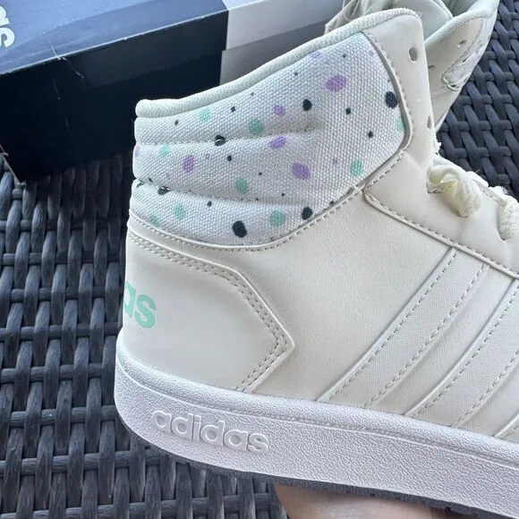 Adidas Hoops 2.0 Mid J Playful Graphic Kid's Athletic Shoes B75751 Size 6