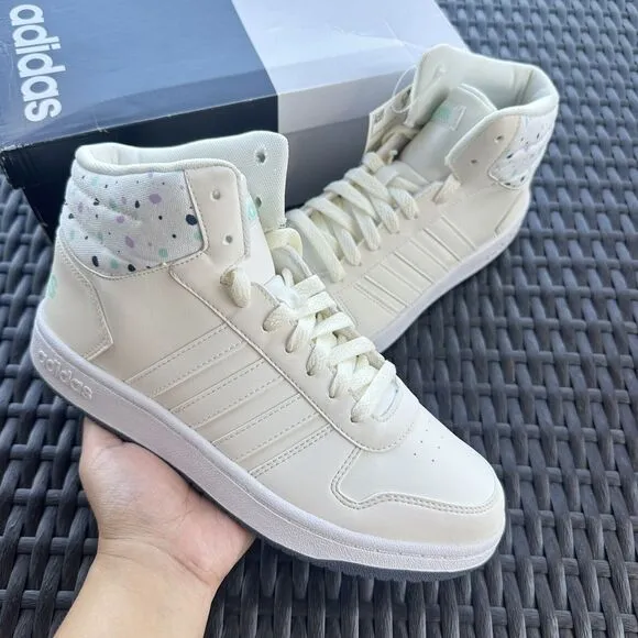 Adidas Hoops 2.0 Mid J Playful Graphic Kid's Athletic Shoes B75751 Size 6