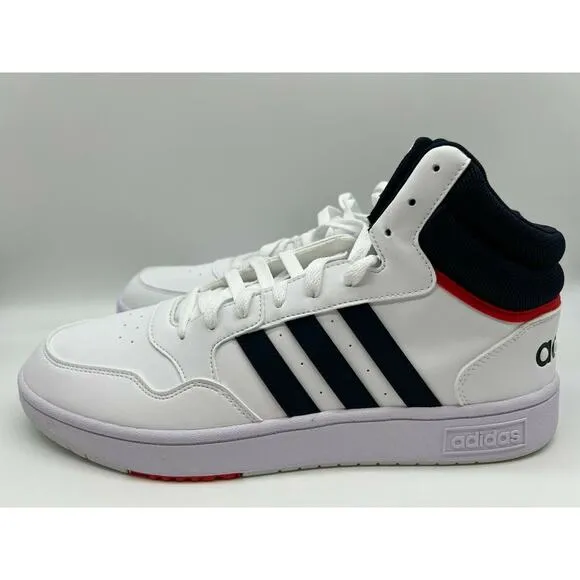 Adidas Hoops 3.0 Mid Classic Vintage Men's Cloud White Shoes Size 12 NIB