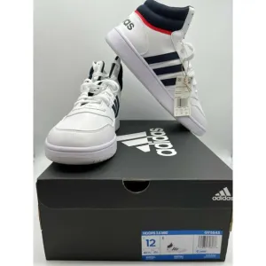 Adidas Hoops 3.0 Mid Classic Vintage Men's Cloud White Shoes Size 12 NIB