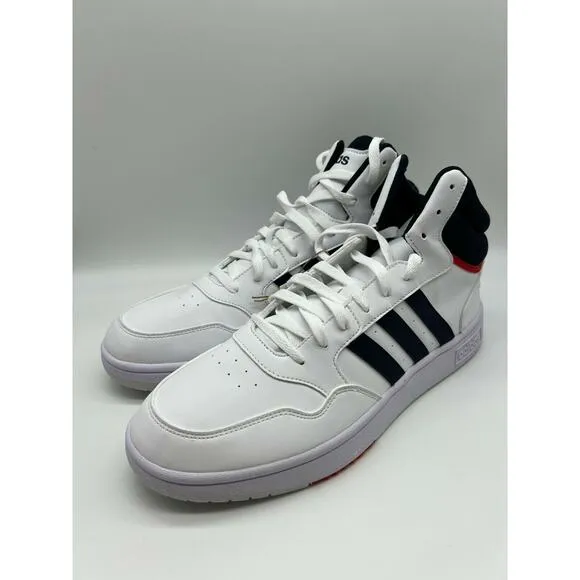 Adidas Hoops 3.0 Mid Classic Vintage Men's Cloud White Shoes Size 12 NIB