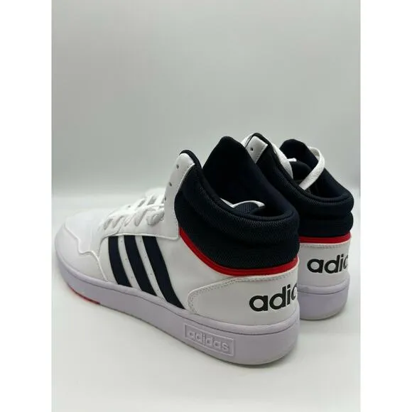 Adidas Hoops 3.0 Mid Classic Vintage Men's Cloud White Shoes Size 12 NIB