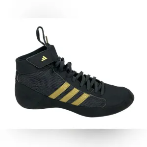 Adidas HVC2 Wrestling Shoes Mens Size 9.5 Gray Mesh High Top MMA Boxing