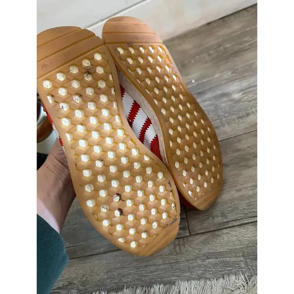 Adidas Iniki Runner Red Footwear Sneaker Shoes Size 8
