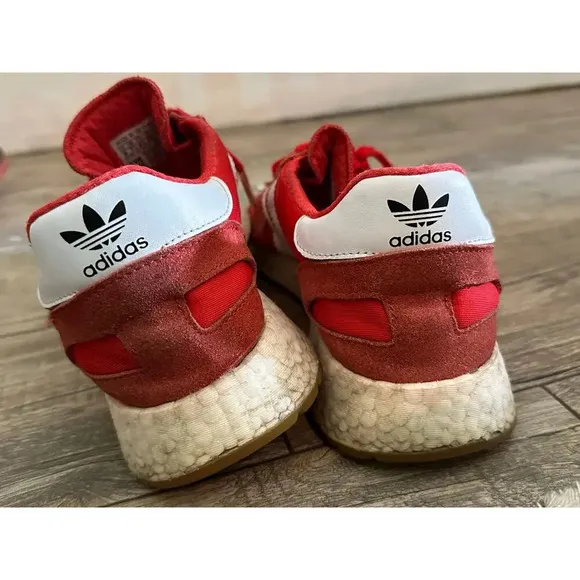 Adidas Iniki Runner Red Footwear Sneaker Shoes Size 8