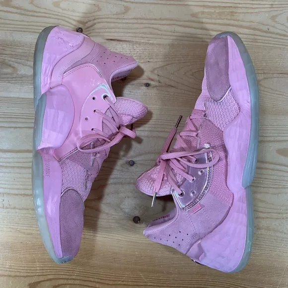 Adidas James Harden Vol. 4 Pink Lemonade Basketball Shoes Men’s 10 Suede F97188